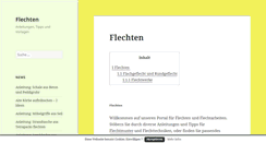 Desktop Screenshot of anleitung-zum-flechten.de